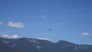 Grenchen Switzerland 20230811 FA18 Swiss Hornet Solo Display Training flights [upl. by Eldred337]