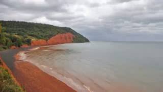 Six Hour Time Lapse of the Ocean Low to High Tide Blomidon Provincial Park Nova Scotia [upl. by Malik]