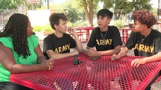 Brackenridge JROTC students help school resource officer after accidental shooting [upl. by Hirza]