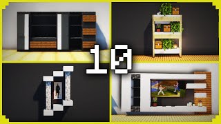 🦊10 Decorações MODERNAS no MINECRAFT [upl. by Brackett]