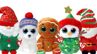 TY Beanie Boos Christmas Holiday 2023 Haul Unboxing Review [upl. by Ynned465]