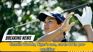 Charlie Woods Tiger’s son cards 86 in prequalifier for PGA Tour event  Golf Central [upl. by Edmund]