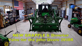 New GRAPPLE amp Diverter Valve for John Deere 2038R Tractor [upl. by Odiug]