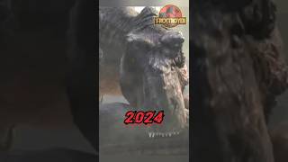 TRex vs Allosaurus evolution 19972024 jurasicworld jurassicpark shorts [upl. by Anairol]