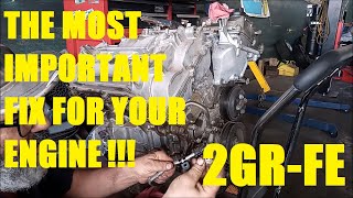 How to Replace the VVTI Oil Line  Toyota 35liter V6 2GRFE  Rav4 Highlander Camry RX350 ES350 [upl. by Adah]