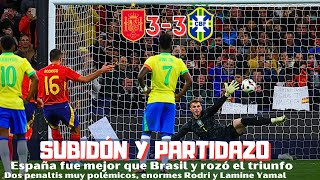 ESPAÑA Y BRASIL REGALAN UN PARTIDAZO ENORMES RODRI Y LAMINE YAMAL DESACERTADO VINICIUS ANÁLISIS [upl. by Isoj]