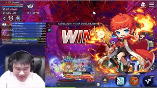 Maplestory M  First Asia 2 Scania Will Clear Live Reaction Blaze Wizard POV 14 Mins 51Sec [upl. by Pilar]