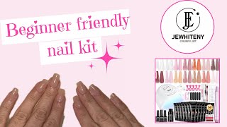 How to Polygel nails  Jewhiteny kit review [upl. by Ecinwahs119]