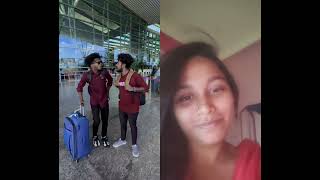 Airport mein laga train ka ladai comedyfunnytelling song viral [upl. by Adnohr]