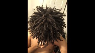 HOW TO GET Freeform Dreads In Less Than 5 MIN no brush sponge or rag hands only method [upl. by Nylrehc]