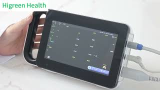 Higreen Health Portable 7Inch 4 Hours Battery Patient Monitor [upl. by Poll507]