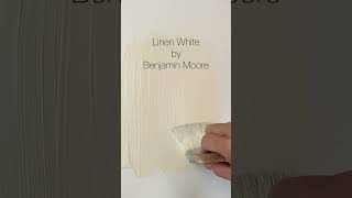 Linen White by Benjamin Moore is a gorgeous warm off white paint color that’s perfect for any home [upl. by Eniamzaj]