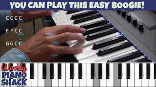 Easiest Beginner Boogie Woogie Piano Lesson [upl. by Retswerb]