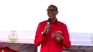 RPF Chairman Paul Kagame campaigns in Kamonyi  16 July 2017 [upl. by Nanaj327]