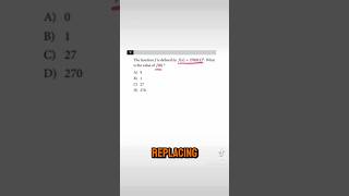 QUICK AND EASY SAT MATH TIP  MUST know SAT Math Practice Test question hack  maths sat satexam [upl. by Aoht]