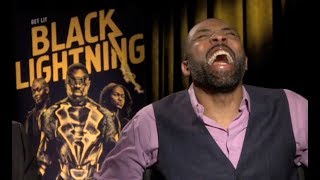 BLACK LIGHTNING Interviews Cress Williams China Anne McClain Nafessa Williams Christine Adams [upl. by Maison]