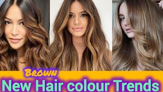 Trendy Brown Hair Colour Trends  Honey Brown HairColour 202425 stylesforall haircolorideas2024 [upl. by Hteazile]