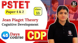 Jean Piaget Theory stage 2 Lec11 cognitive development CDP PSTET Paper1 amp 2 45 Days Crash Course [upl. by Eisac]