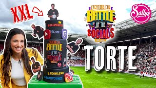 Größte Motivtorte ever Battle of the Socials Torten Vlog  mit Knossi amp YounesZarou [upl. by Heady]