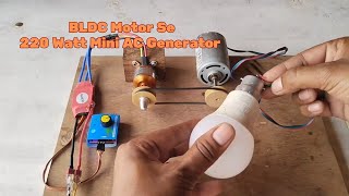 BLDC Motor Se Mini Generator Banaye easily education tech experiment [upl. by Eahsat515]