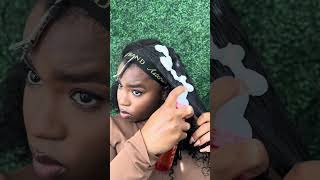 Glueless wig install behind the hairline using Asteria Hair WigTutorial FineHair AsteriaHair [upl. by Aala945]