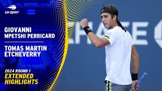 Giovanni Mpetshi Perricard vs Tomas Martin Etcheverry Extended Highlights  2024 US Open Round 1 [upl. by Jackie]