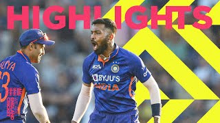 Pandya Stars for Impressive India  Highlights  England v India  1st Mens Vitality IT20 2022 [upl. by Careaga]