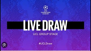 UEFA CHAMPIONS LEAGUE LIVE DRAW [upl. by Hannahoj]