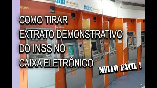 Como tirar extrato da Aposentadoria do INSS no caixa eletrônico [upl. by Banna]