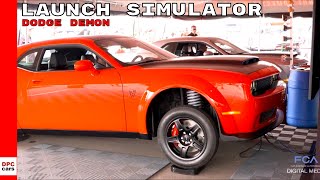 Dodge Challenger Demon Drag Racing Launch Simulator [upl. by Enamart]