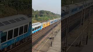 12010 Mumbai Central Ahmedabad Shatabdi SF Exp with BRC wap 7 locomotive shortvideo indiarailway [upl. by Rasmussen]