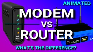 Modem vs Router  Whats the difference [upl. by Kinson]