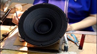 how to make fullrange loudspeaker in Russia  diy speaker [upl. by Annoit]