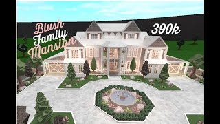 RobloxBloxburg  Blush Family Mansion  Speed Build  390k [upl. by Trbor]