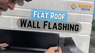 Flat Roof  How to Install Wall Flashings [upl. by Yrrehs892]