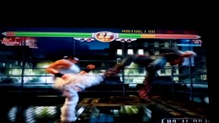 Virtua Fighter 4 Akira Kick Attack Knocksdown Vanessa Alternate Ryona [upl. by Trebmal]