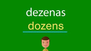 Como dizer dezenas em inglês [upl. by Thilde]