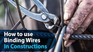 Binding Wire Tying Method  Tying Reinforcement  Civil Talk [upl. by Ericha46]