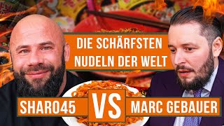 Wer ISST schärfer  64 MIO SCOVILLE NUDELN  Marc Gebauer amp Sharo  TEIL 2 [upl. by Bendick]