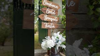 Carteles de madera para boda hechos en casa [upl. by Annelg]