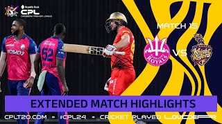 Extended Highlights  Barbados Royals vs Trinbago Knight Riders  CPL 2024 [upl. by Jabez183]