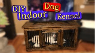 How To Build An Indoor Dog Kennel DIY [upl. by Madelon819]