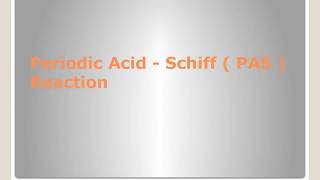 Periodic Acid Schiff PAS  Reaction [upl. by Jonathan]