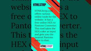 5 Online Hex to Pantone Converter Websites [upl. by Assenav]