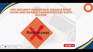 How to Disable Root Login and Enable Passwordless Sudo Access in VPS  VPS Security Essentials [upl. by Maril493]