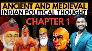 Ancient And Medieval Indian Political Thought Chapter 1st BA Political Science ProgHons Sem 3rd [upl. by Sparks]