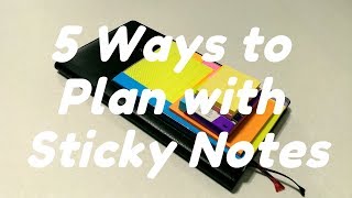 5 Ways to Plan with Sticky Notes [upl. by Indnahc307]