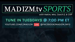 MD IZM SPORTS episode 126 with hosts Hakim Wes Cliffy Coach E and Kay Gee [upl. by Bishop]