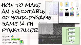 How to make an executable of your pygame game for Windows using PyInstaller [upl. by Kcitrap123]