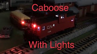 N scale caboose with lights [upl. by Eirok313]